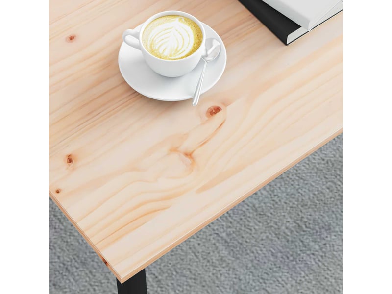  Table basse - table de salon - table à thé naturel 100 x 50 x 45 cm bois de pin massif  - Conforama D