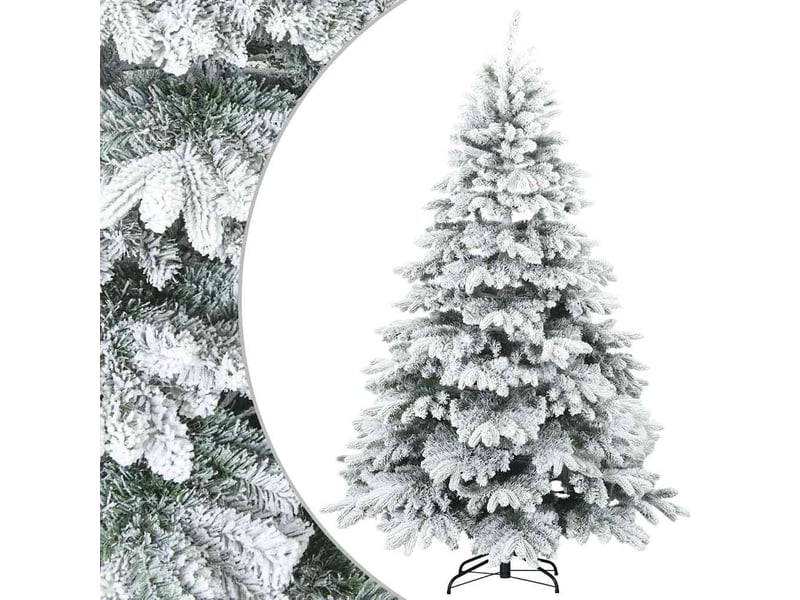  Sapin de noël, arbre de noël artificiel à branches pliantes, duveteux de neige cf61145  - Conforama A