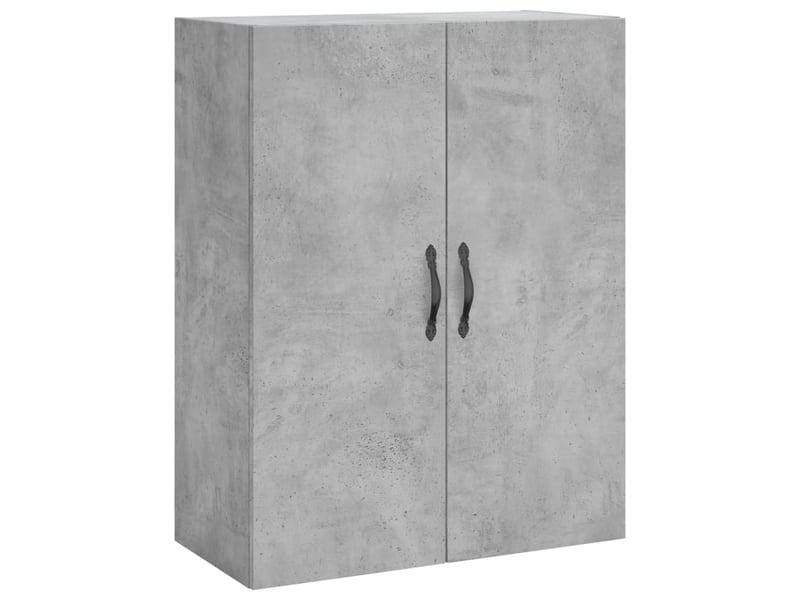  Buffet haut - bahut - meuble de rangement gris béton 69,5x34x180 cm bois d'ingénierie  - Conforama E