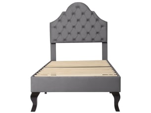 Lit simple 90x200 cm MAISONORA   coloris gris