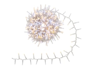 Guirlande lumineuse cluster d'extérieur 12,5 m 625 led blanc froid et blanc chaud 13 fonctions sur secteur