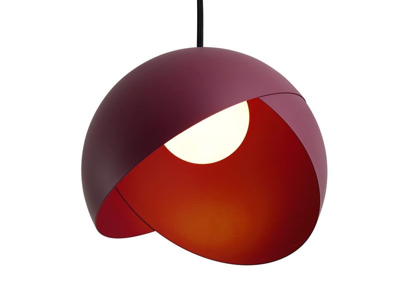  Design hanglamp rood met opaal glas 3-lichts - tulip  - Conforama B