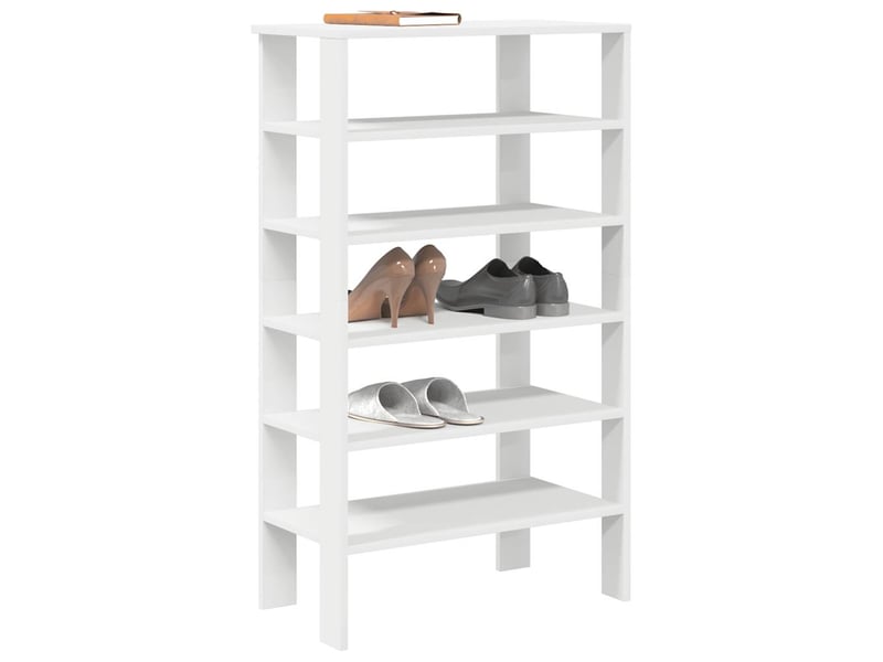  Meuble à chaussures, étagère à chaussures blanc 61x32x105 cm bois d'ingénierie  - Conforama B