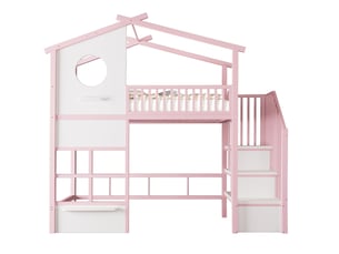 Lit mezzanine 90x200 cm REDOM   coloris bicolore