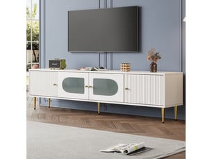 Meuble tv coloris blanc 170 cm <strong></strong> <strong></strong>
