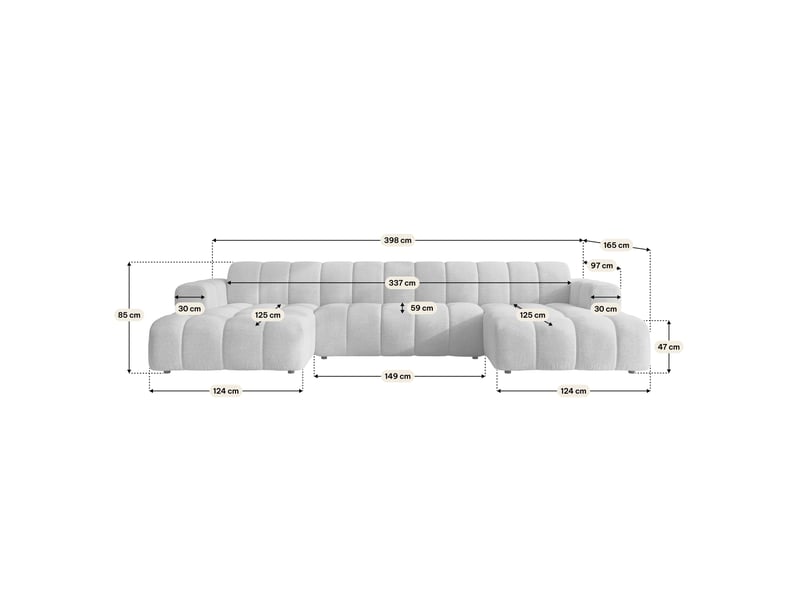 Canapé d'angle aenis, tkanina strukturalna oliwkowy - Conforama C