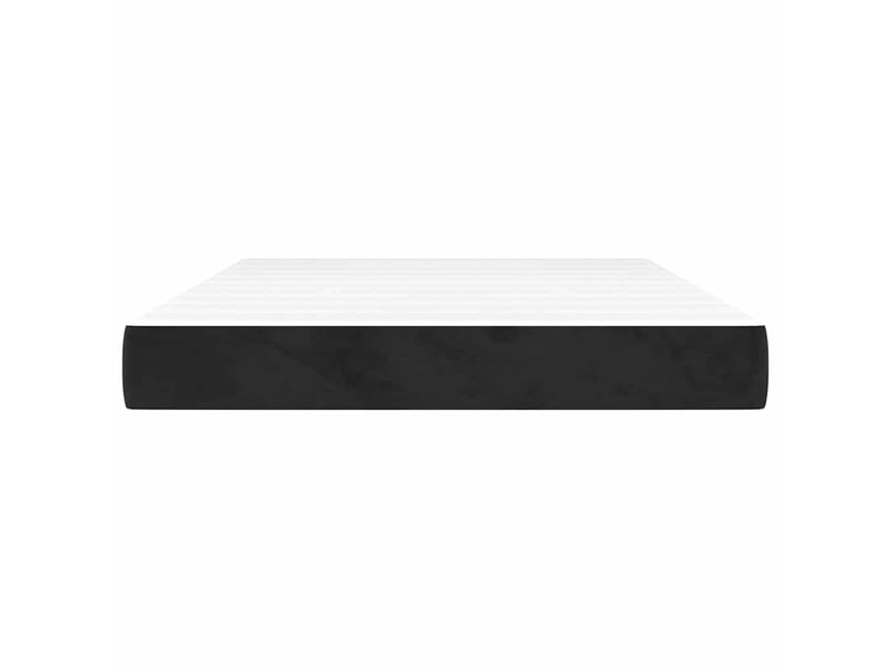  Matelas de lit à ressorts ensachés fermeté moyenne noir 140x190x20 cm velours  - Conforama C