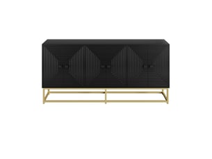 Buffet 6 porte(s)   DZMDIP  - 160 cm coloris noir 