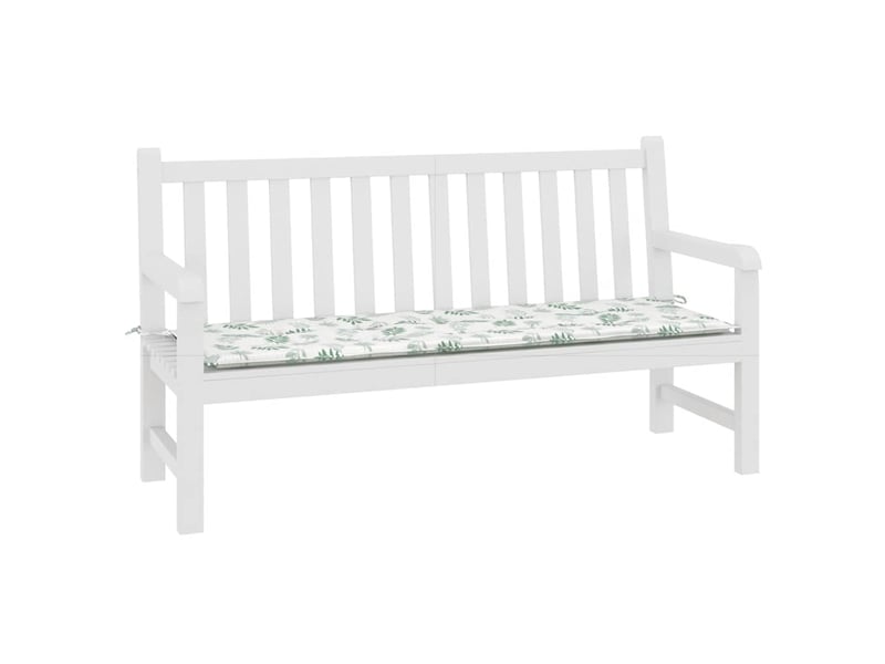  Coussin de banc de jardin, coussin d'assise motif de feuilles 150x50x3 cm cf52754  - Conforama C