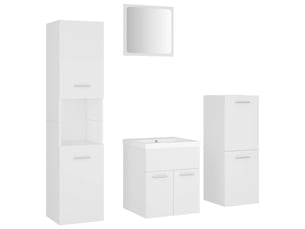 Ensemble de meubles de salle de bain blanc aggloméré cf63891