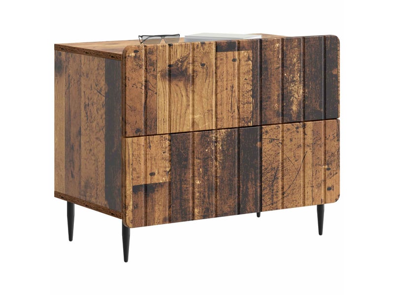 Table de chevet - cabinet de chevet - table de nuit bois ancien 62 x 34,5 x 49,5 cm - Conforama B