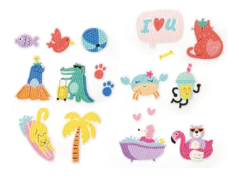  Kit diamant - stickers enfant 18 pcs 750284 - Conforama B