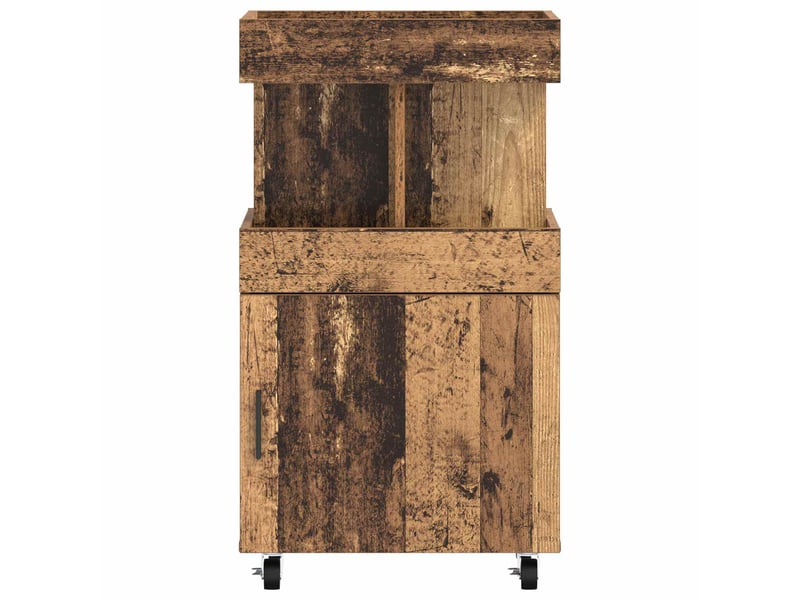 Chariot de service, chariot de bar bois ancien 50x41x89 cm bois d'ingénierie - Conforama D