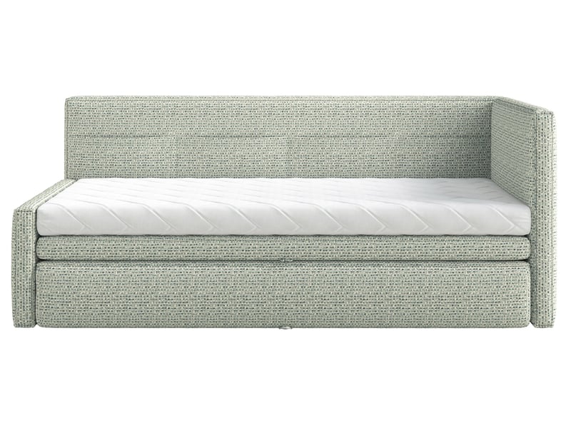  Selsey nesmi - lit rembourré - 90x200 cm - tissu tressé vert sauge Nesmi - Conforama A