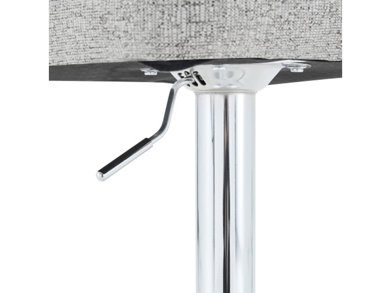  Lot de 2 tabourets de bar rembourrés avec accoudoirs, pivotants 360°, hauteur réglable - bar maison et restaurant  - Conforama D