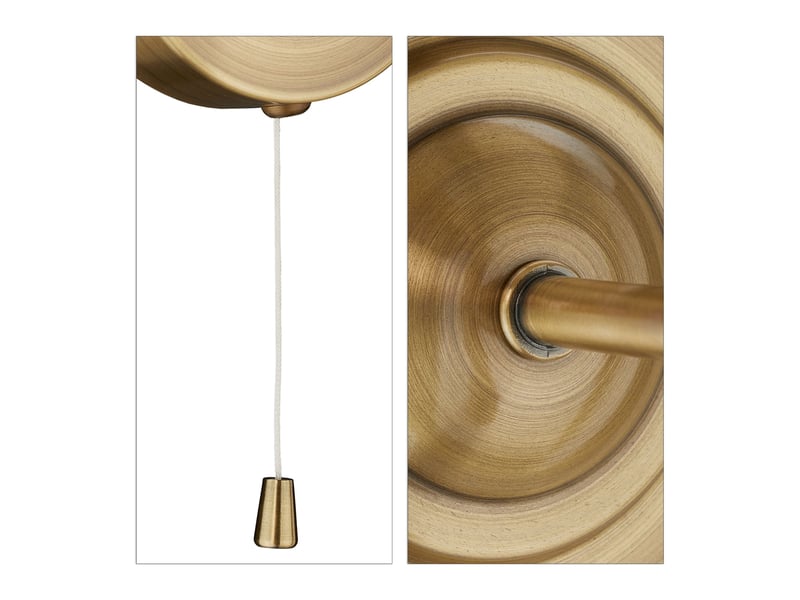  Lampe murale traditionnelle design élégant 28 x 16 x 19 cm éclairage d'ambiance cosy en soie artificielle beige 13_0008898  - Conforama C