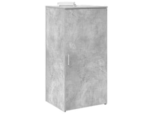 Armoire de rangement, rangement bureau gris béton 50x45x103,5cm bois d'ingénierie