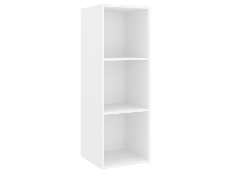  Lot de 2 meuble tv mural, meuble tv suspendu blanc bois d'ingénierie shl3939  - Conforama D