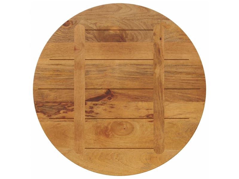  Dessus de table - plateau de table - dessus de bureau ø 80x3,8 cm rond bois de manguier massif  - Conforama E