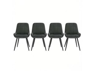 Chaise de cuisine 4 pièces – siège haut rembourré conception fonctionnelle