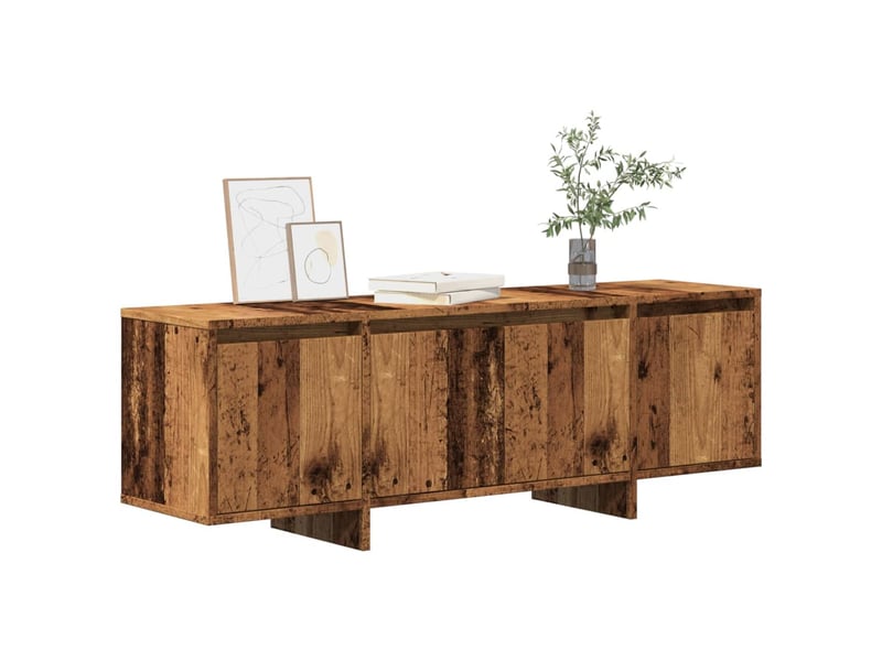  Meuble tv - banc tv - meuble de rangement vieux bois 120x30x40,5 cm bois d'ingénierie  - Conforama B