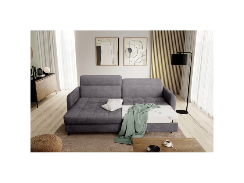  Canapé d'angle collection goumsi coloris gris  - Conforama B