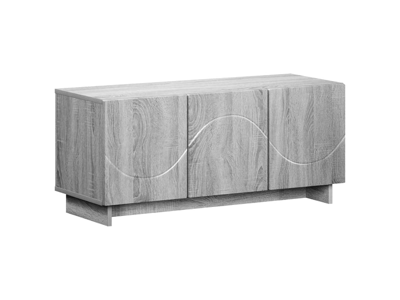  Meuble tv moderne, banc tv 90x34,5x40 cm sonoma gris bois d'ingénierie shl54648  - Conforama A