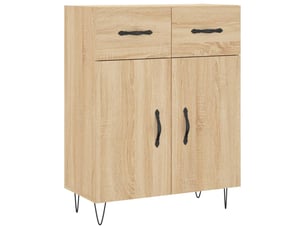 Buffet - bahut - meuble de rangement chêne sonoma 69,5x34x90 cm bois d'ingénierie