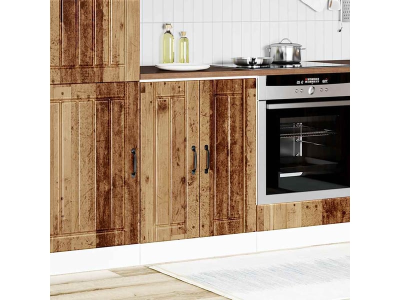  Meuble de cuisine, meuble de base de lavabo vieux bois bois d'ingénierie shl1246  - Conforama B