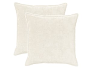 Lot de 2 housses de coussin houten blanc 60 x 60 cm cf49279