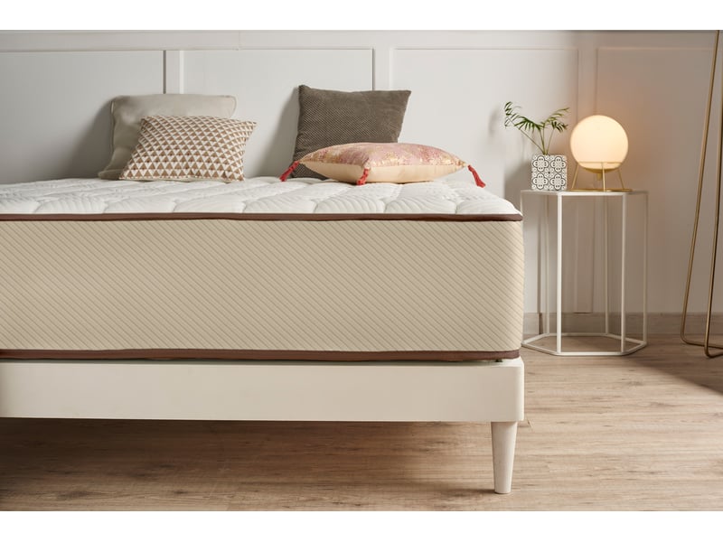  Matelas viscosoft air max brun 27 cm - 200x180 cm - fermeté moyenne- moonia  - Conforama C
