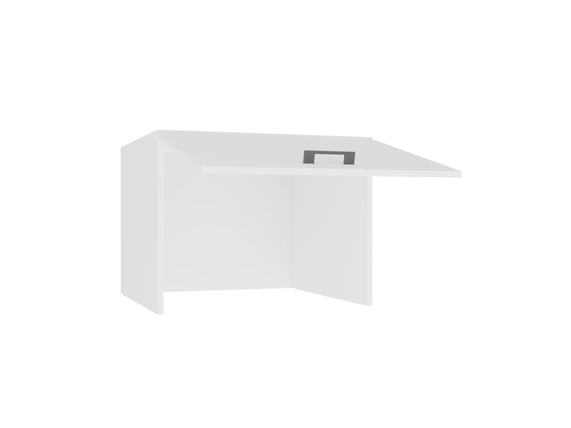  Pola Rehausse - Meuble de salle de bains, à placer au-dessus d'un lave-linge/sèche-linge - 64x50x64 cm – Blanc  - Conforama D