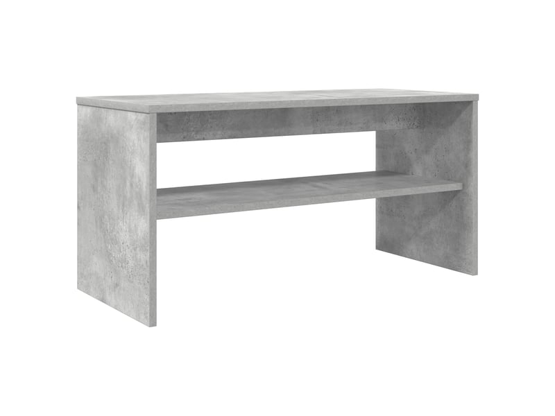  Meuble tv - banc tv - meuble de rangement 80 x 35 x 40 cm gris béton bois d'ingénierie  - Conforama A