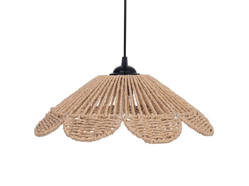  Lampe de plafond en papier beige d39,5xh19,5 cm  - Conforama E