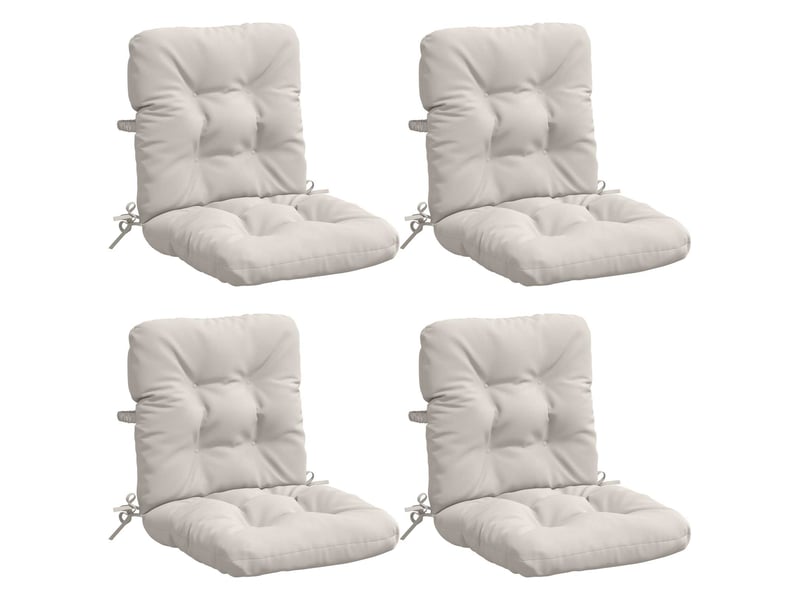  Lot de 4 coussins de chaise à dossier haut vianen cf59343  - Conforama A