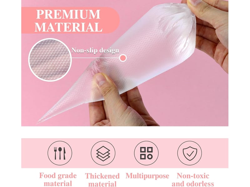  Ce kit de 110 pièces comprend des douilles en acier inoxydable, des adaptateurs et des poches à douille jetables,adaptés aux gâteaux et aux pâtisser  - Conforama E