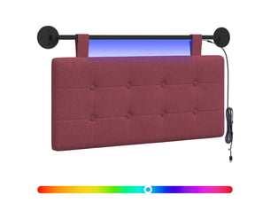 Tete de lit A poser largeur 100 cm rouge