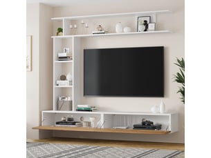 Meuble tv coloris bicolore 180 cm LPOSPI  