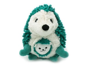 Peluche herisson vert maman et bebe piktou ptipotos