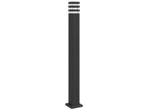 Lampadaire d'extérieur avec sortie 110 cm aluminium noir 02_0042528