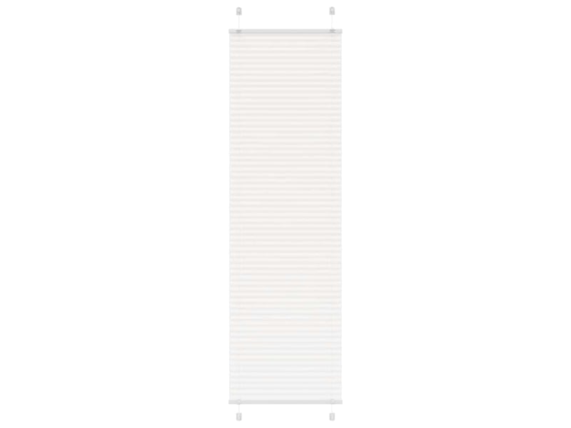 Store plissé, store de fenêtre blanc 60x200 cm largeur du tissu 59,4 cm polyester cf46751 - Conforama B