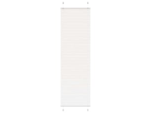 Store plissé, store de fenêtre blanc 60x200 cm largeur du tissu 59,4 cm polyester cf46751