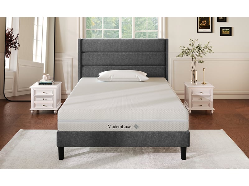  Matelas 1 place 90 × 200 cm à 7 zones réversible avec housse lavable et dessous antidérapant pour chambre 20 cm  - Conforama D
