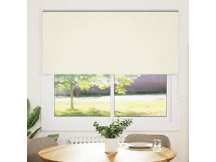 Store enrouleur occultant, store à rouleau blanc cassé 165x175 cm largeur tissu cf45543