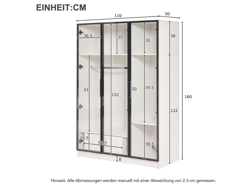  Lit capitonné 160x200 cm avec sommier à lattes et rangement, cadre en simili blanc, bandeau led intégré, lit coffre sans matelas  - Conforama C
