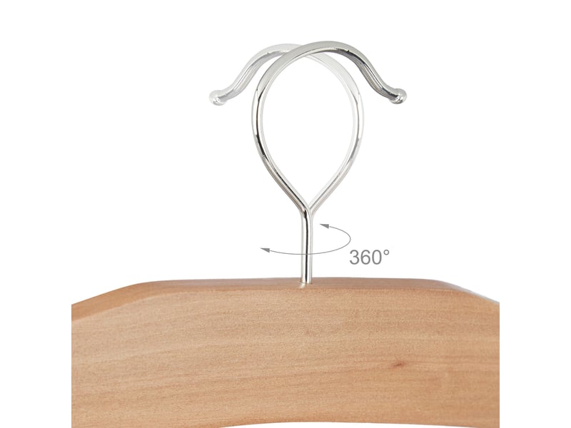  Cintre multiple à jupes et pantalons 45,5 x 39 x 2,5 cm rangement pratique bois naturel 13_0007308  - Conforama D