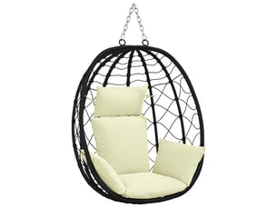 Coussin pour balançoire de chaise d'œuf, coussin d'intérieur et d'extérieur adirondack putten 100 % polyester crème cf50067