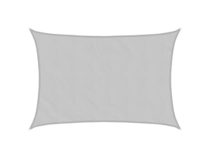Voile d'ombrage - voile d'ombre - voile parasol gris clair 5x3 m 100% polyester oxford