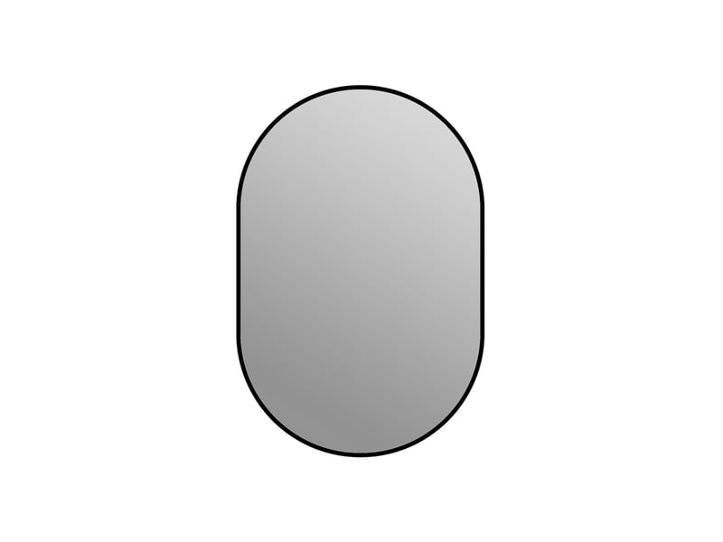  Miroir arqué mural avec cadre noir, 60 x 90 cm  - Conforama A