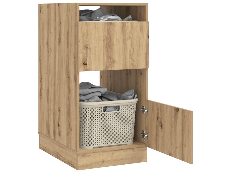 Armoire à laver avec stockage chêne artisanal 50x68x102 cm - Conforama C